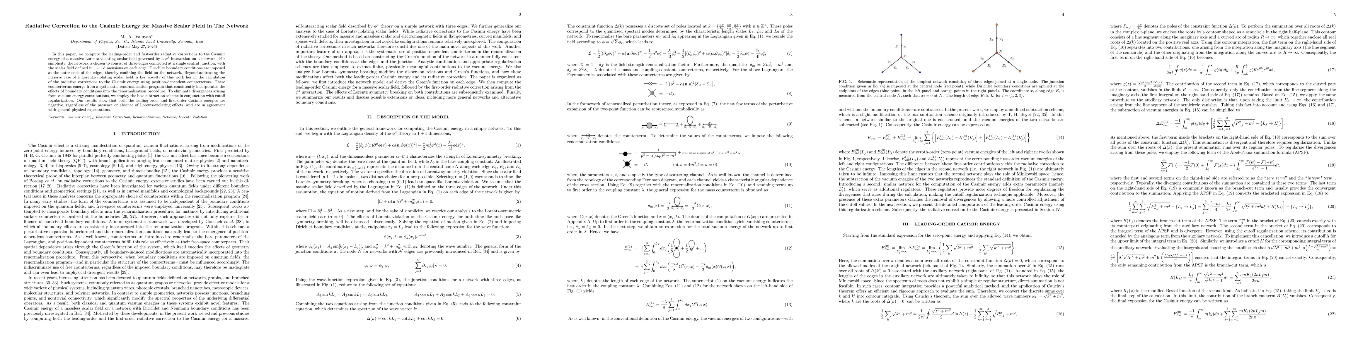 Thumbnail for Radiative Correction to the Casimir Energy for Massive Scalar Field in The Network