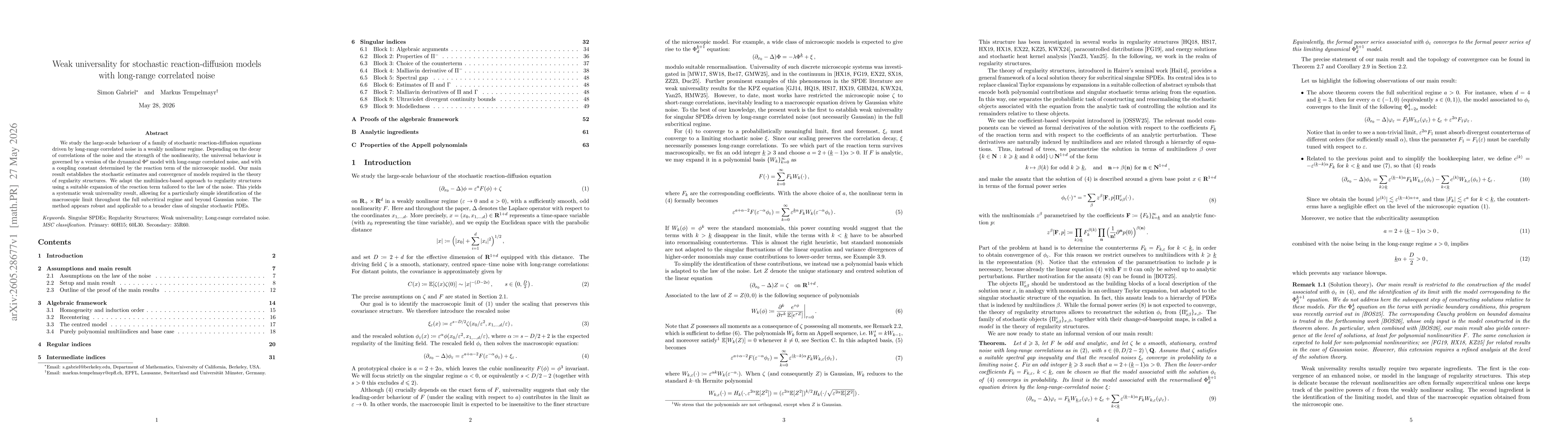 Thumbnail for Weak universality for stochastic reaction-diffusion models with long-range correlated noise