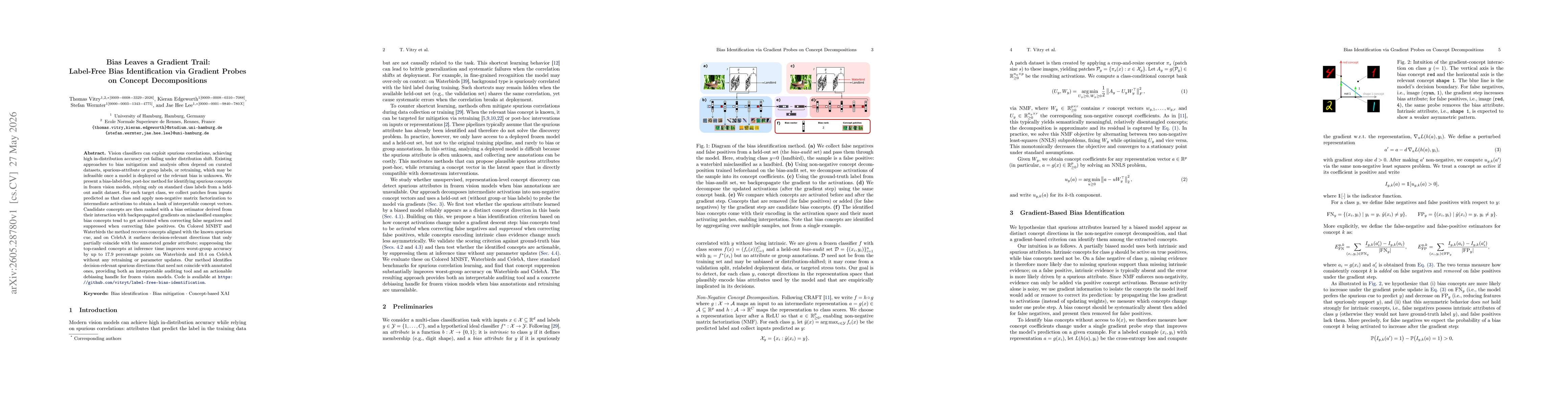 Thumbnail for Bias Leaves a Gradient Trail: Label-Free Bias Identification via Gradient Probes on Concept Decompositions