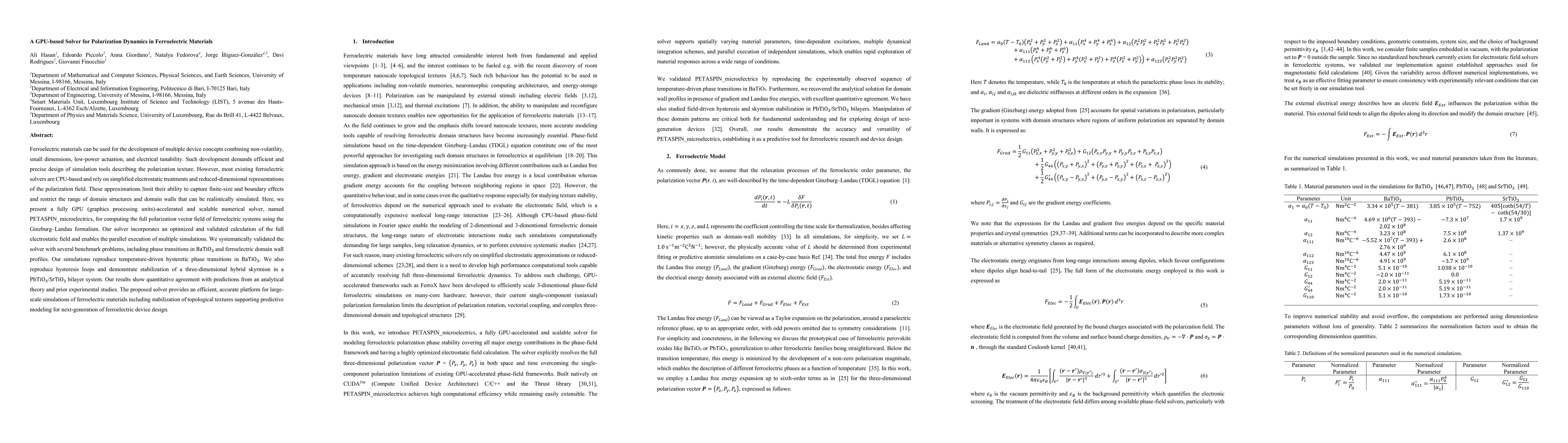 Thumbnail for A GPU-based Solver for Polarization Dynamics in Ferroelectric Materials