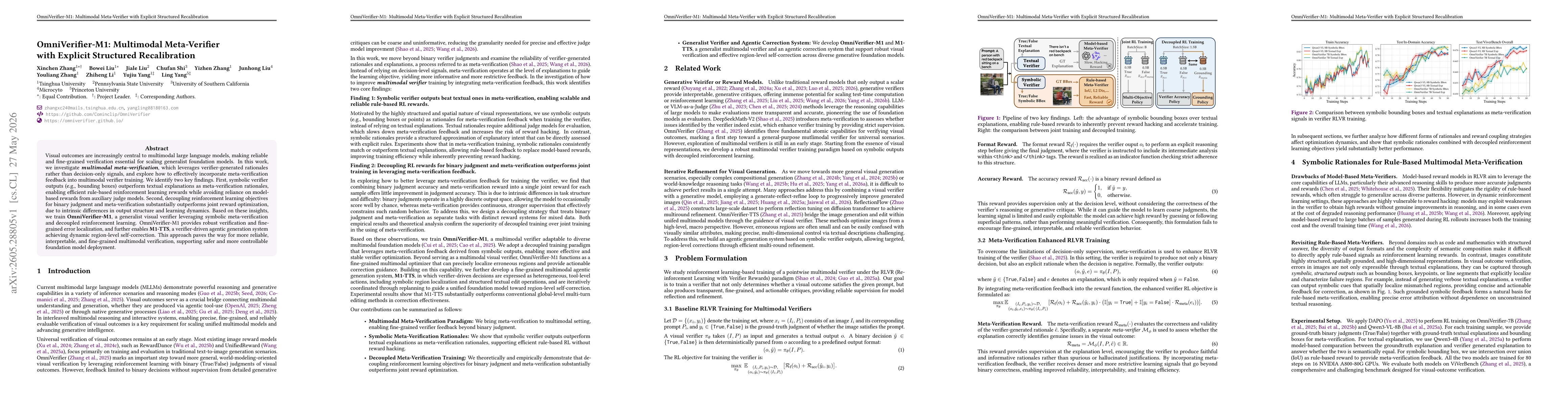 Thumbnail for OmniVerifier-M1: Multimodal Meta-Verifier with Explicit Structured Recalibration