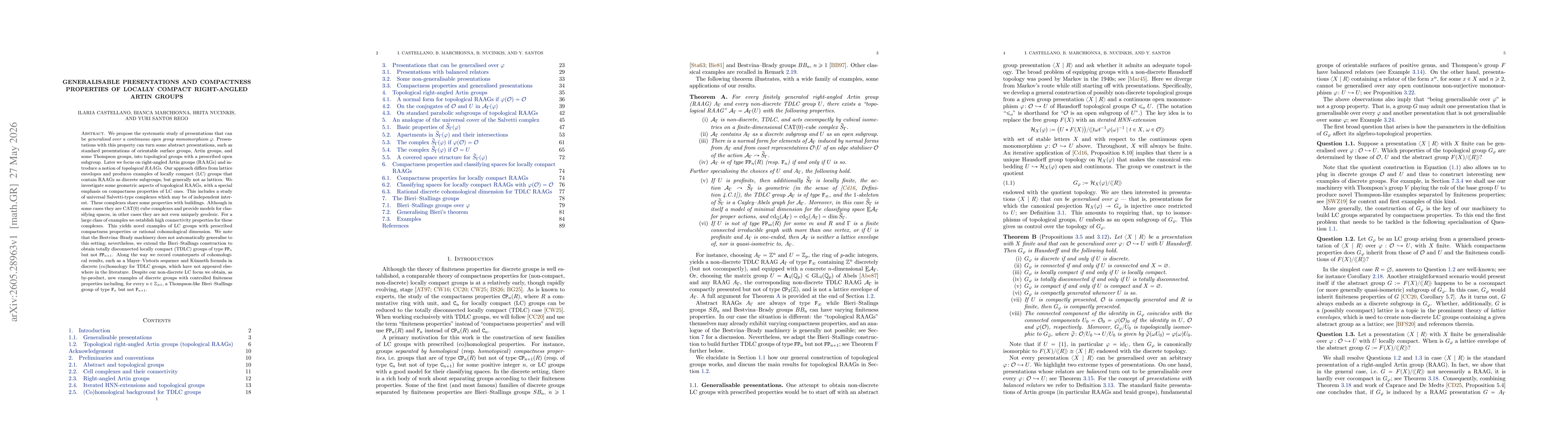 Thumbnail for Generalisable presentations and compactness properties of locally compact right-angled Artin groups