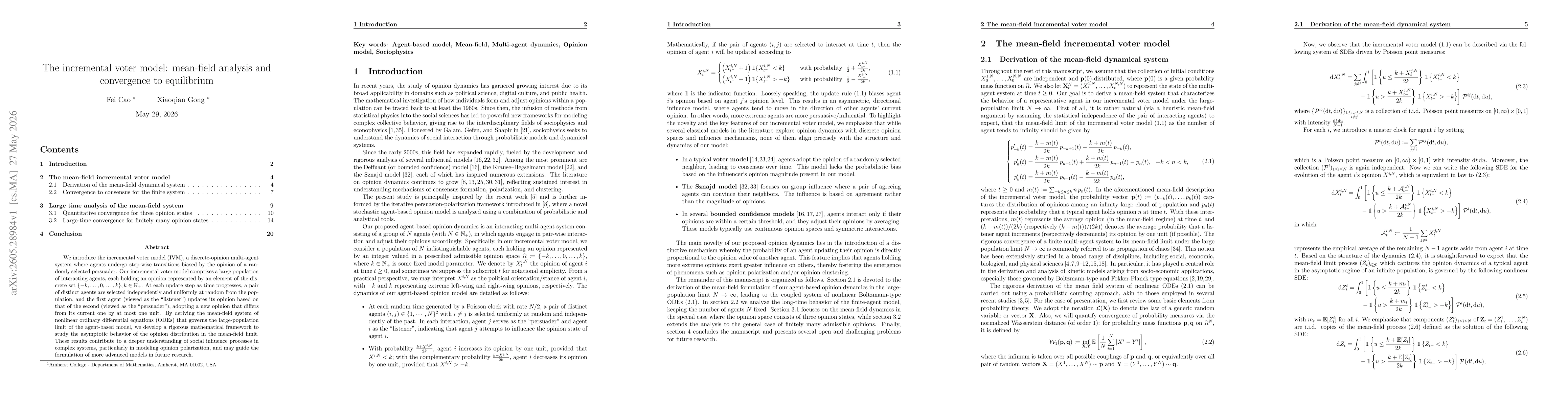 Thumbnail for The incremental voter model: mean-field analysis and convergence to equilibrium