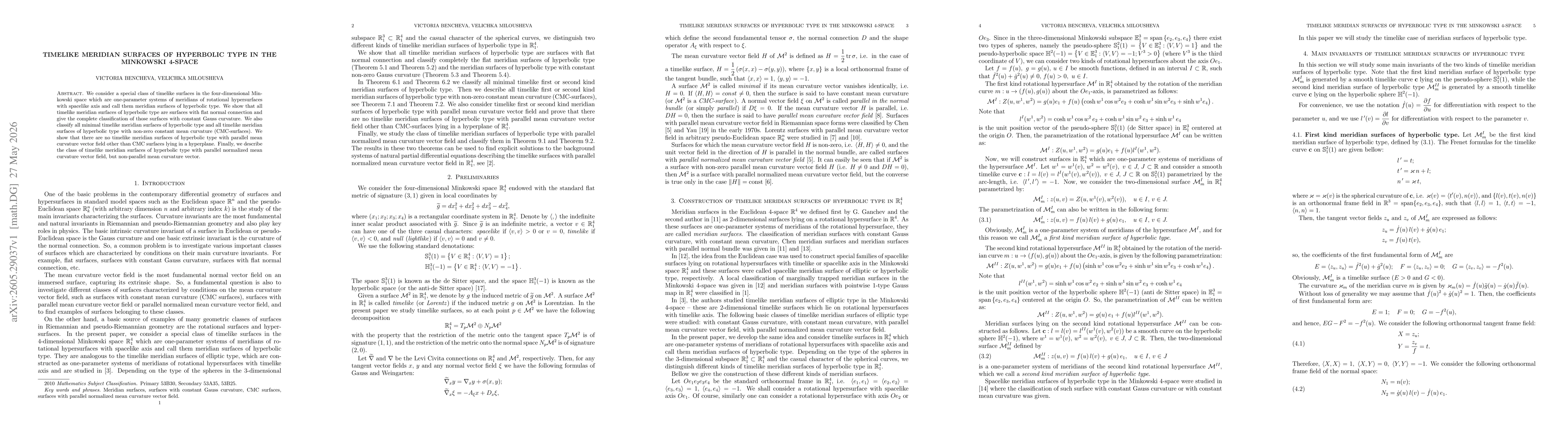 Thumbnail for Timelike meridian surfaces of hyperbolic type in the Minkowski 4-space
