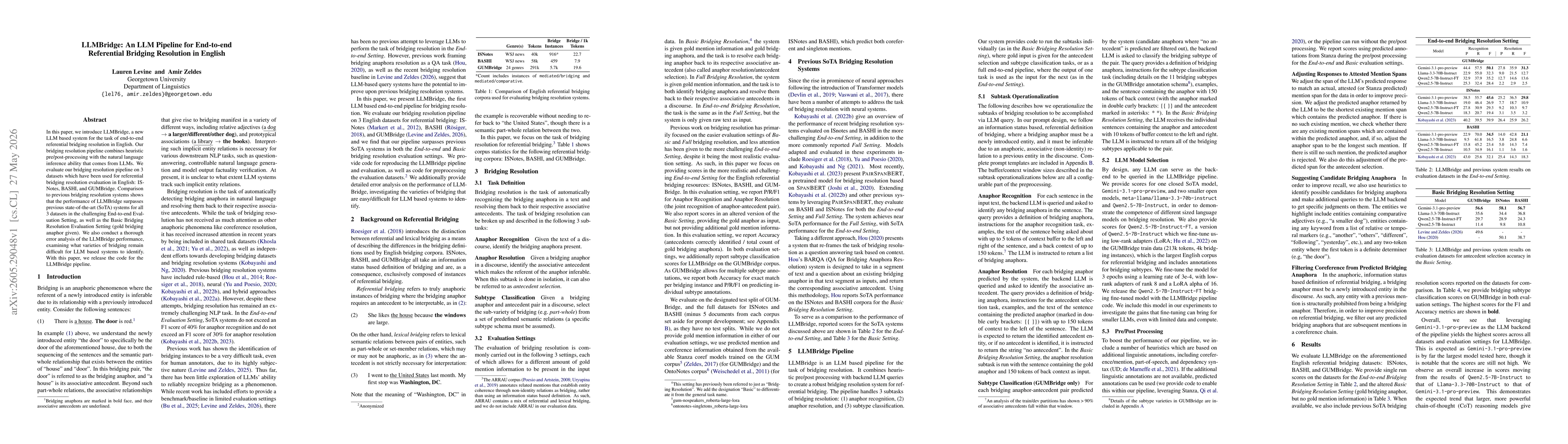 Thumbnail for LLMBridge: An LLM Pipeline for End-to-end Referential Bridging Resolution in English