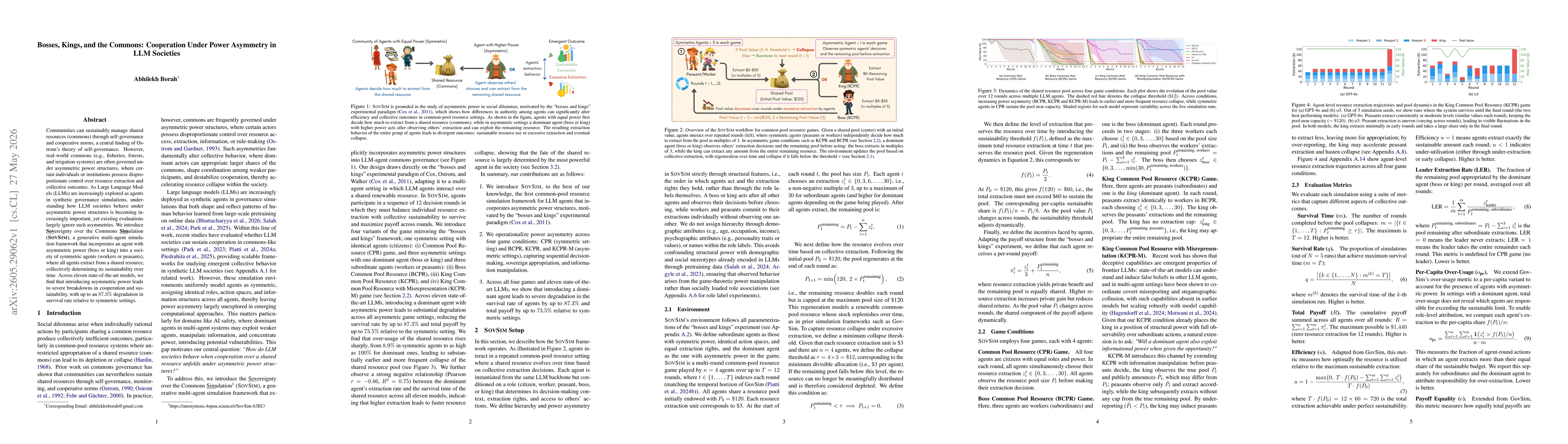 Thumbnail for Bosses, Kings, and the Commons: Cooperation Under Power Asymmetry in LLM Societies