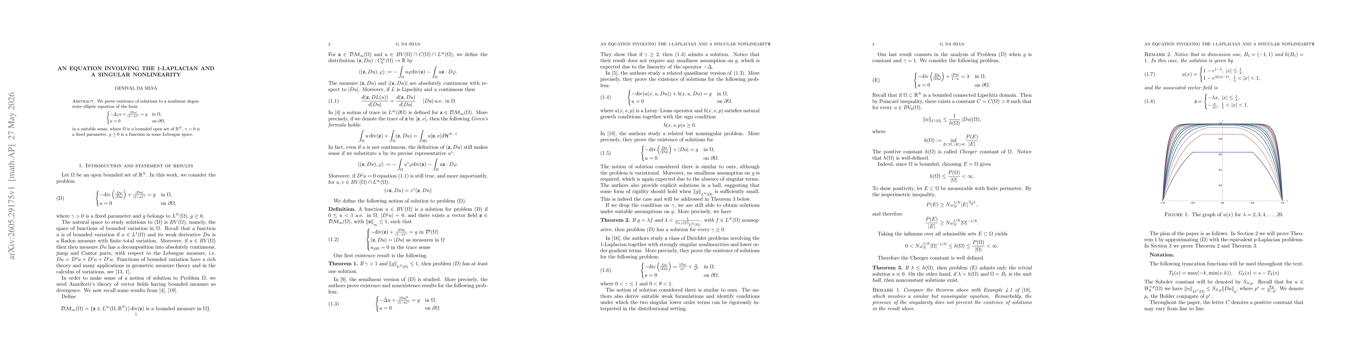Thumbnail for An equation involving the 1-Laplacian and a singular nonlinearity