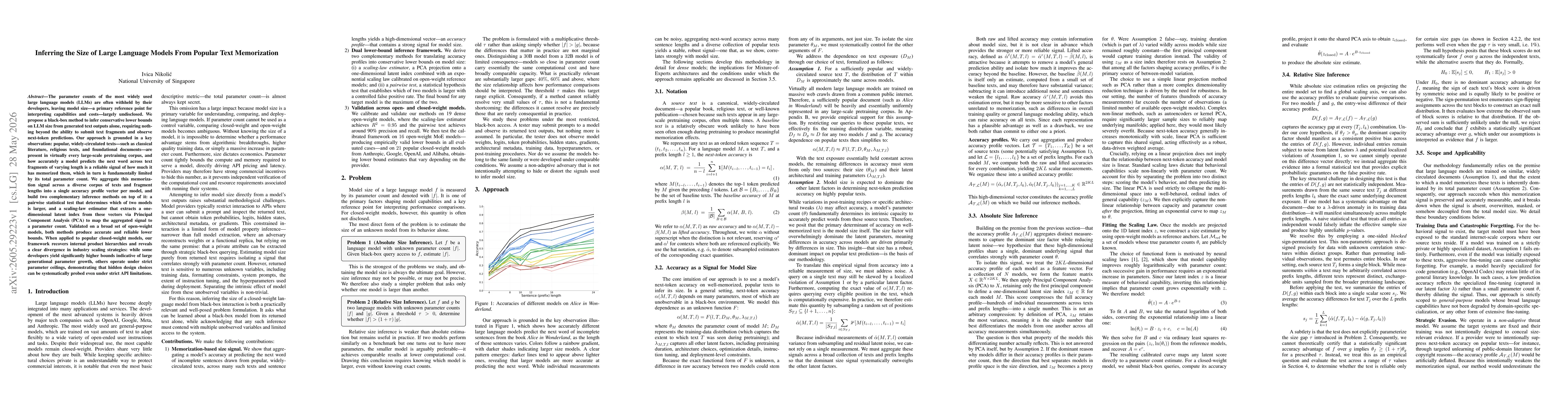 Thumbnail for Inferring the Size of Large Language Models From Popular Text Memorization