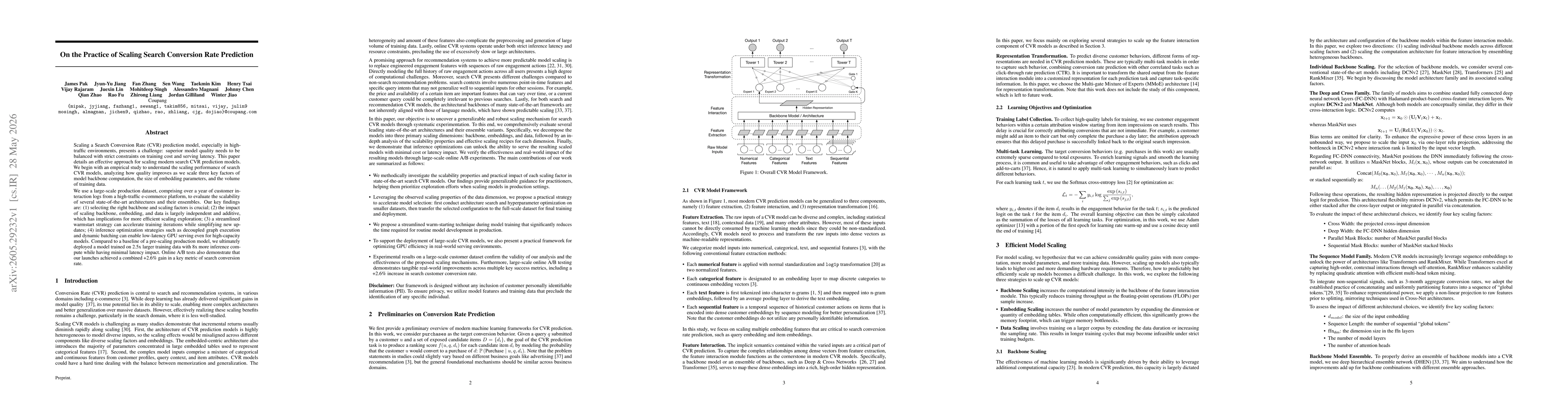 Thumbnail for On the Practice of Scaling Search Conversion Rate Prediction