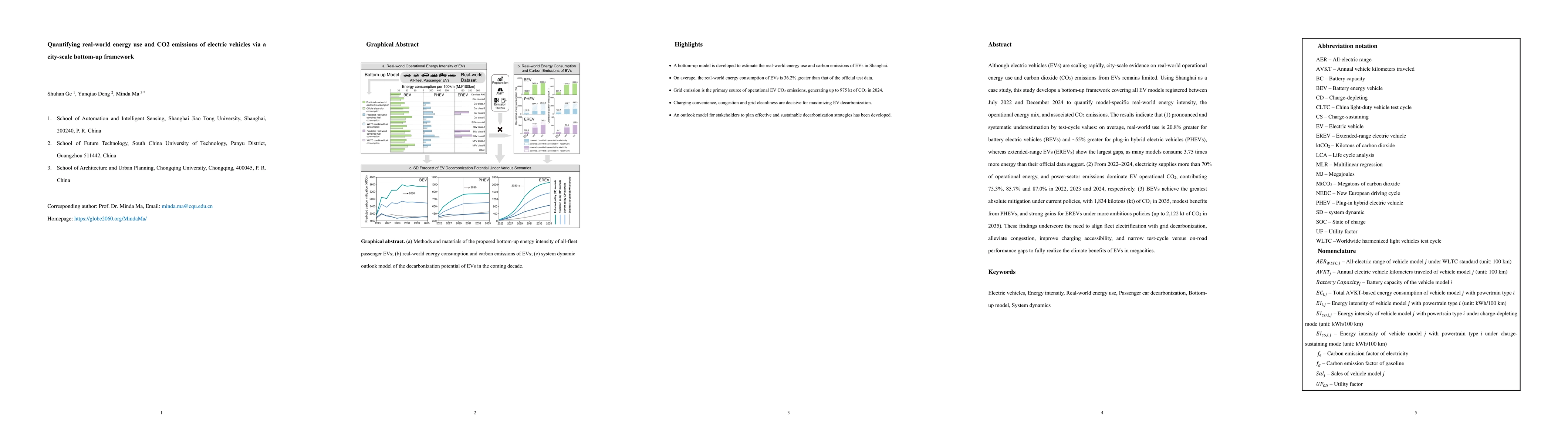Thumbnail for Quantifying real-world energy use and CO2 emissions of electric vehicles via a city-scale bottom-up framework