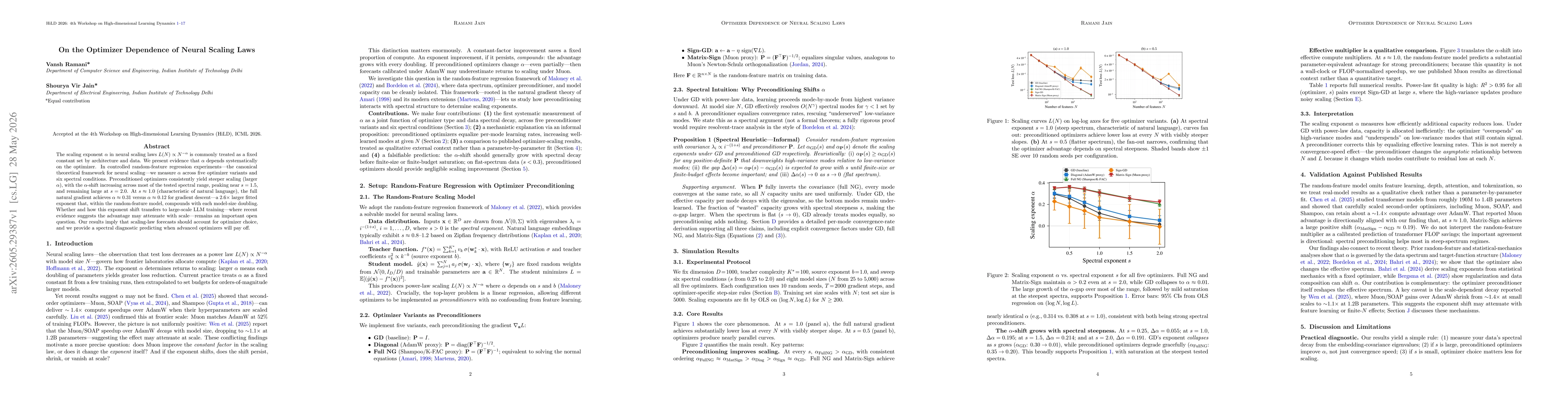 Thumbnail for On the Optimizer Dependence of Neural Scaling Laws