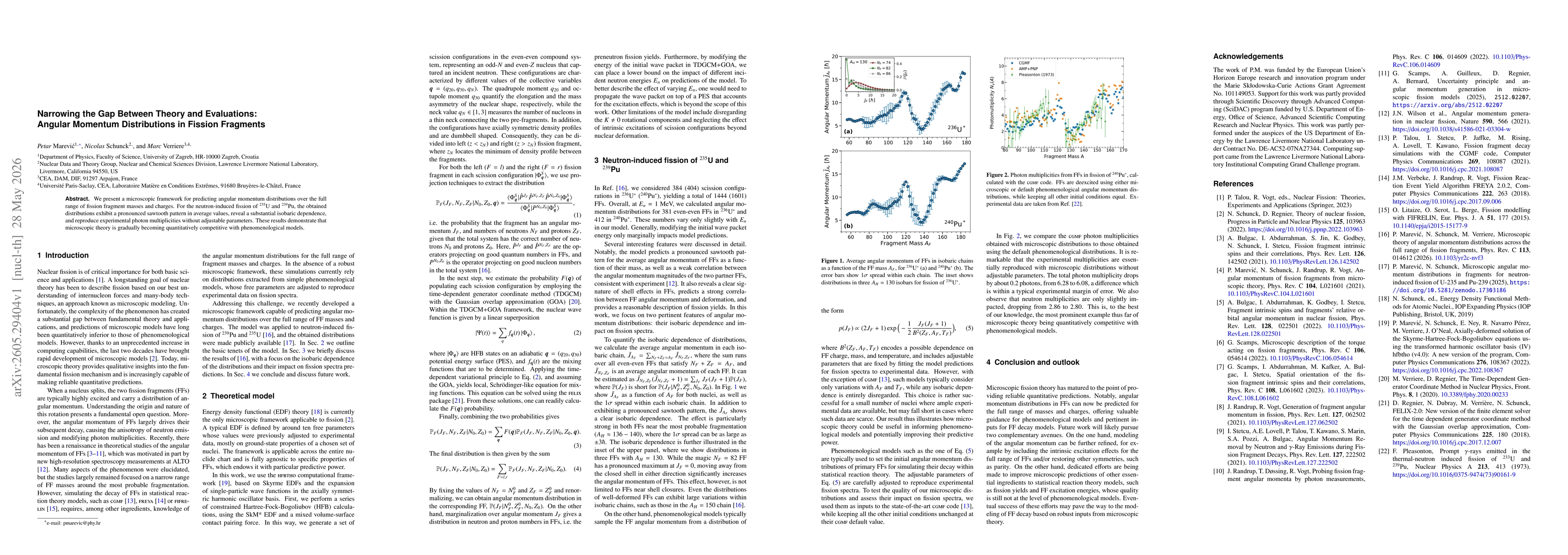 Thumbnail for Narrowing the Gap Between Theory and Evaluations: Angular Momentum Distributions in Fission Fragments