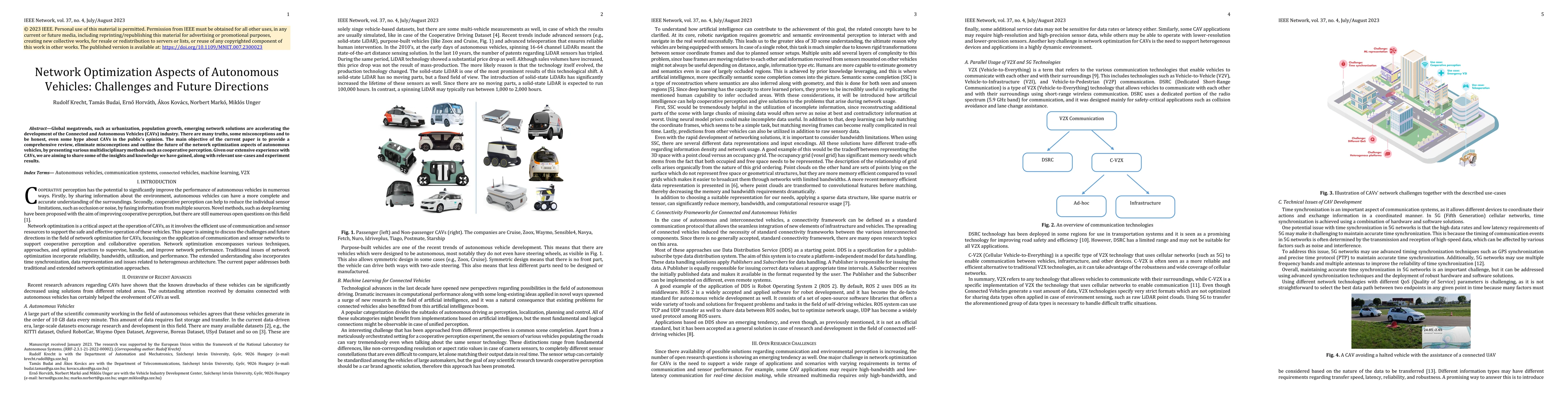 Thumbnail for Network Optimization Aspects of Autonomous Vehicles: Challenges and Future Directions