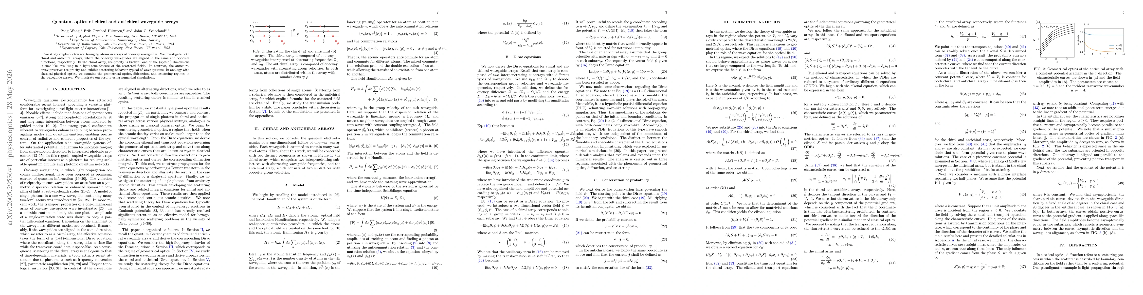 Thumbnail for Quantum optics of chiral and antichiral waveguide arrays