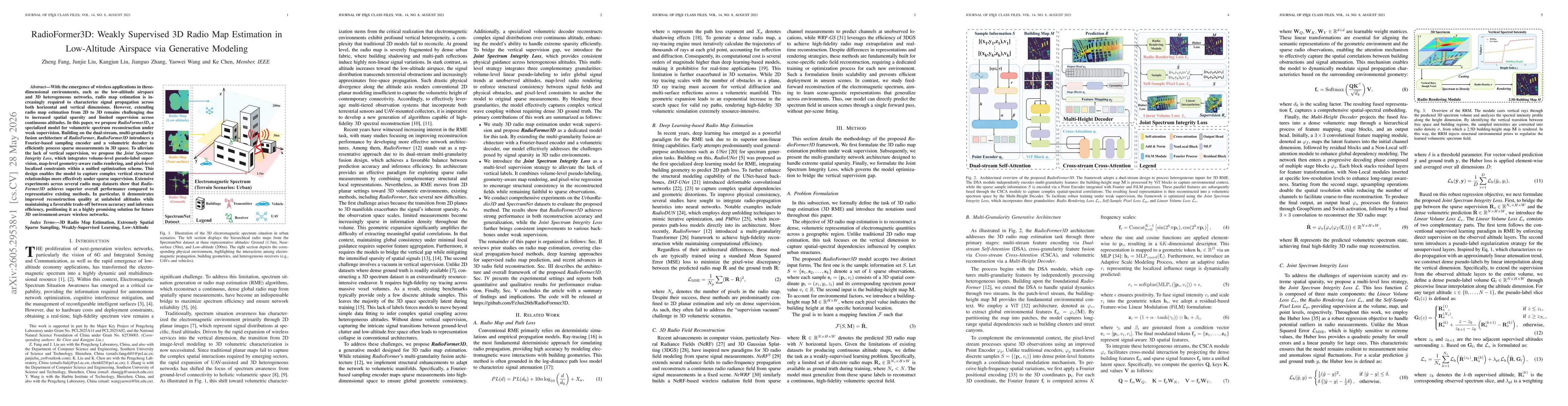 Thumbnail for RadioFormer3D: Weakly Supervised 3D Radio Map Estimation in Low-Altitude Airspace via Generative Modeling