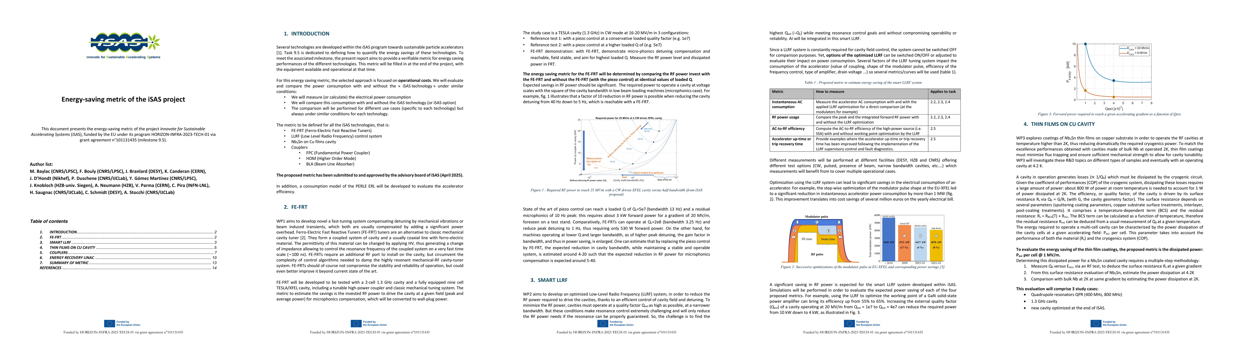 Thumbnail for Energy-saving metric of the isas project (innovate for sustainable accelerating systems)