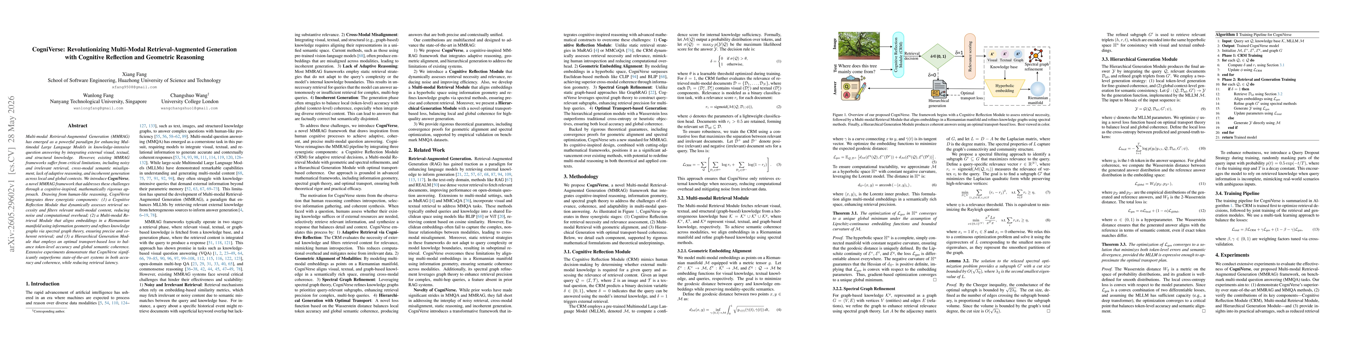 Thumbnail for CogniVerse: Revolutionizing Multi-Modal Retrieval-Augmented Generation with Cognitive Reflection and Geometric Reasoning