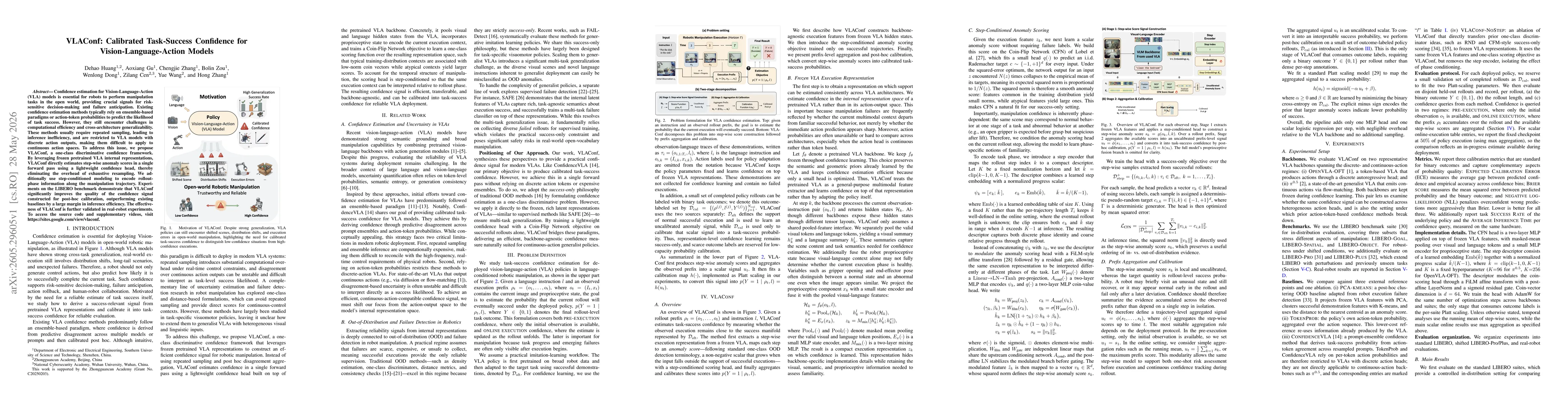 Thumbnail for VLAConf: Calibrated Task-Success Confidence for Vision-Language-Action Models