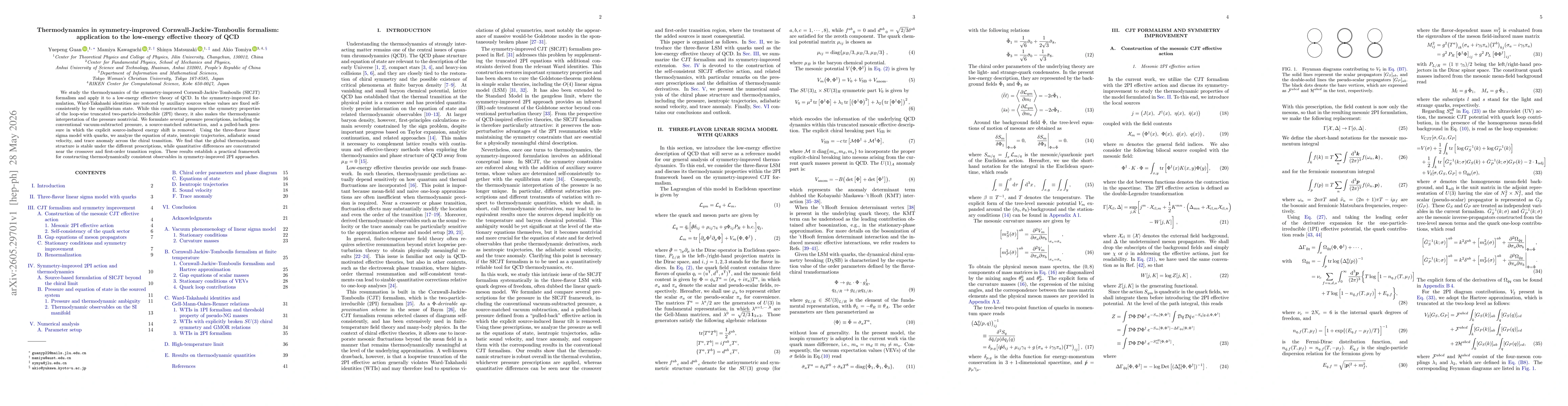 Thumbnail for Thermodynamics in symmetry-improved Cornwall-Jackiw-Tomboulis formalism: application to the low-energy effective theory of QCD