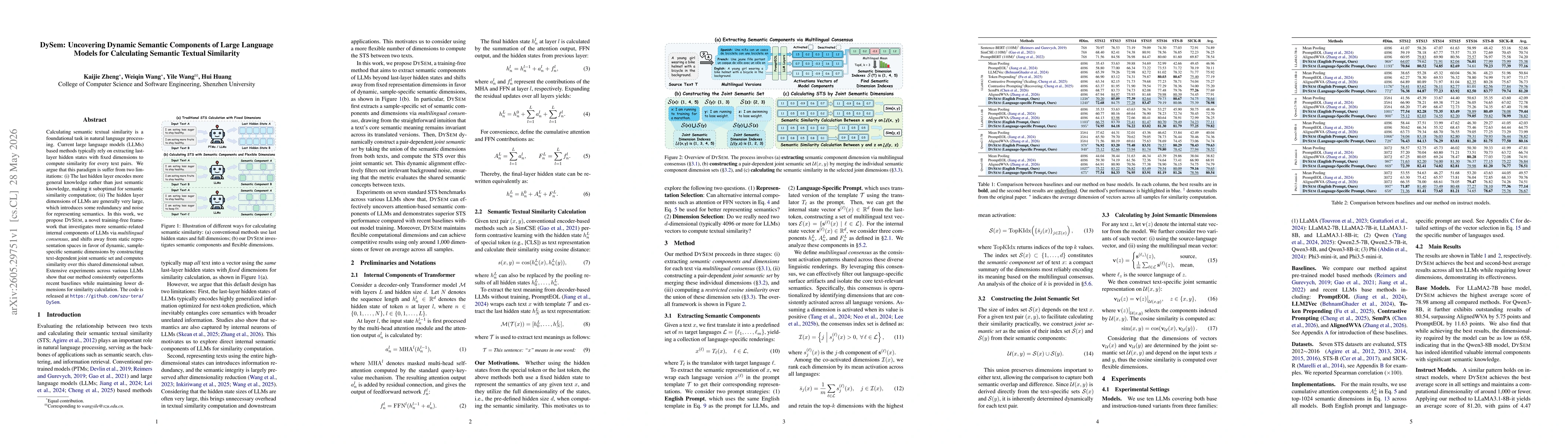Thumbnail for DySem: Uncovering Dynamic Semantic Components via Multilingual Consensus for Calculating Semantic Textual Similarity
