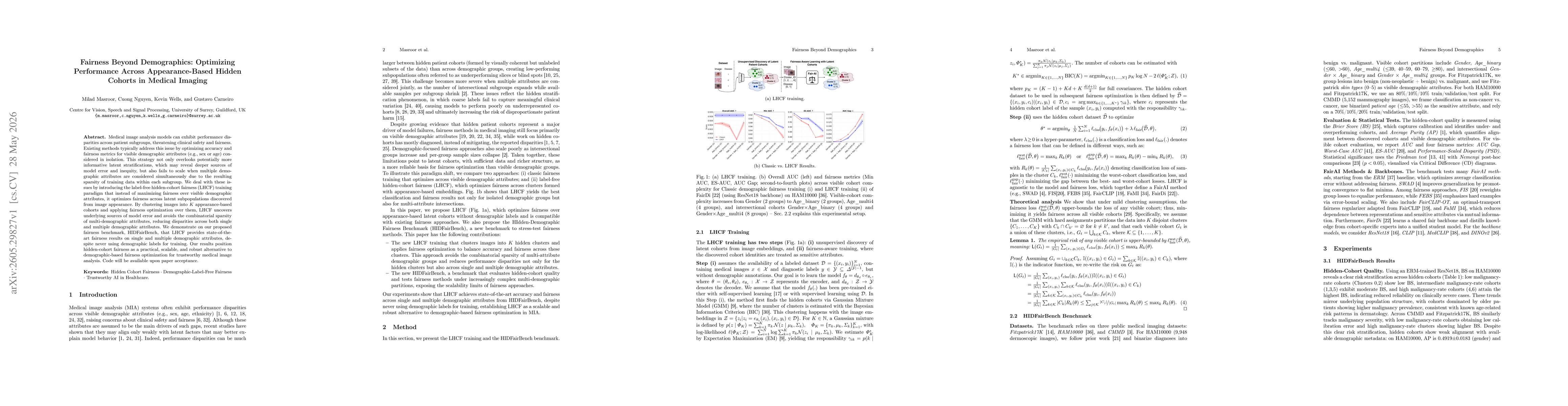 Thumbnail for Fairness Beyond Demographics: Optimizing Performance Across Appearance-Based Hidden Cohorts in Medical Imaging