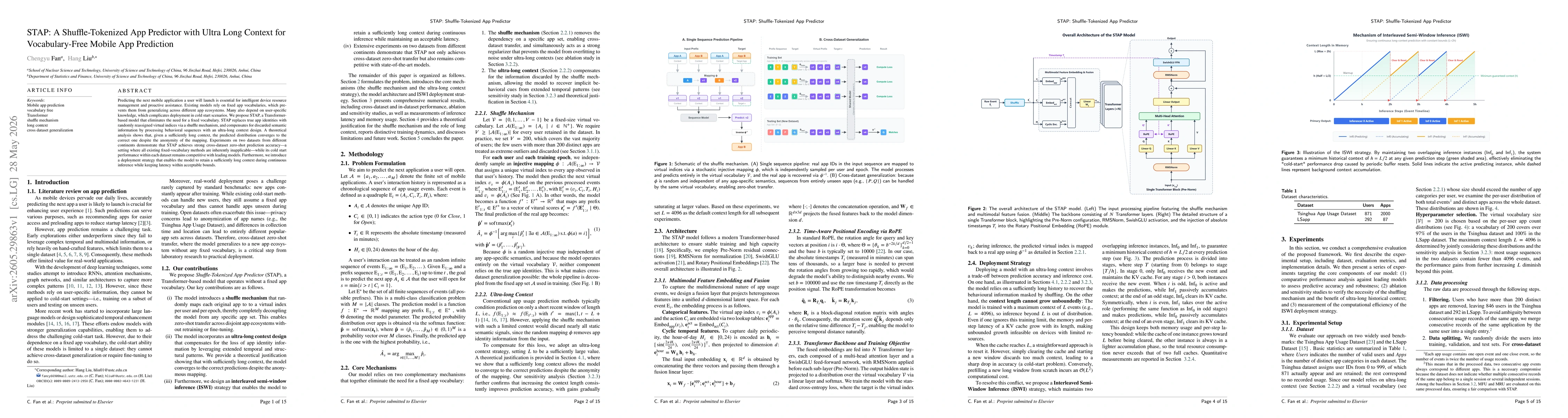 Thumbnail for STAP: A Shuffle-Tokenized App Predictor with Ultra Long Context for Vocabulary-Free Mobile App Prediction