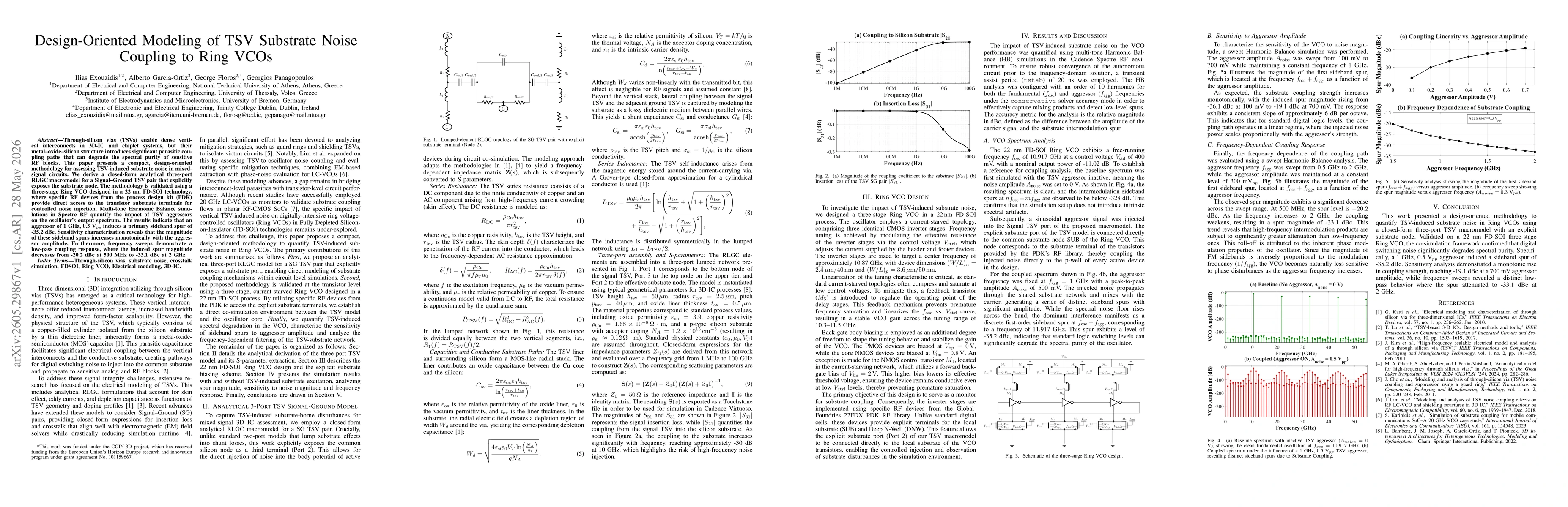Thumbnail for Design-Oriented Modeling of TSV Substrate Noise Coupling to Ring VCOs