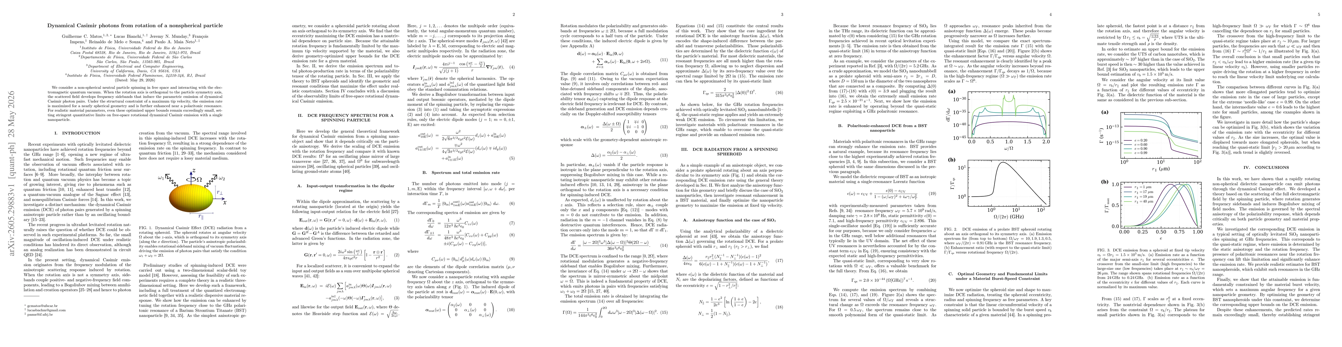 Thumbnail for Dynamical Casimir photons from rotation of a nonspherical particle