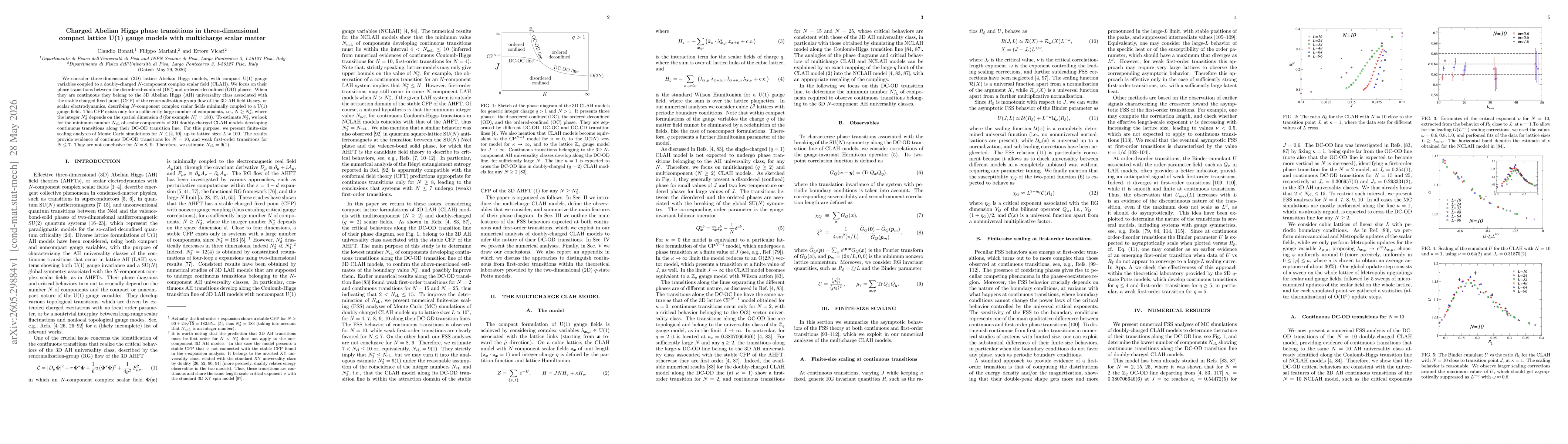 Thumbnail for Charged Abelian Higgs phase transitions in three-dimensional compact lattice U(1) gauge models with multicharge scalar matter