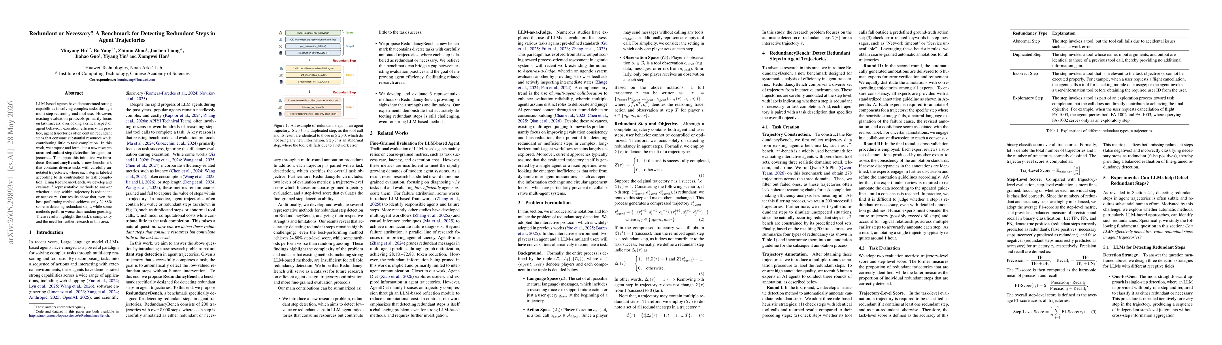 Thumbnail for Redundant or Necessary? A Benchmark for Detecting Redundant Steps in Agent Trajectories
