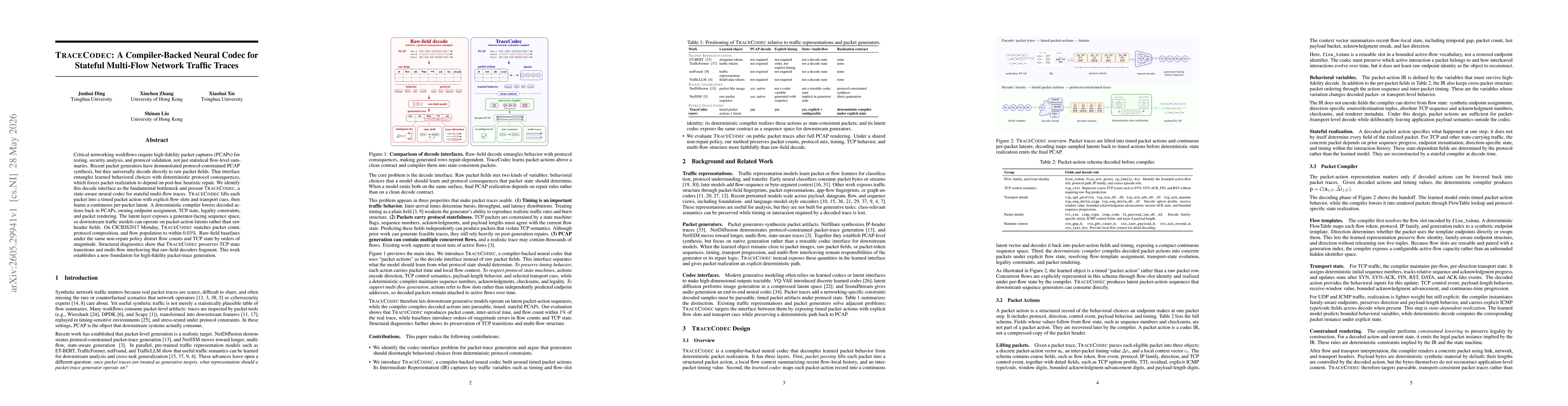 Thumbnail for TraceCodec: A Compiler-Backed Neural Codec for Stateful Multi-Flow Network Traffic Traces