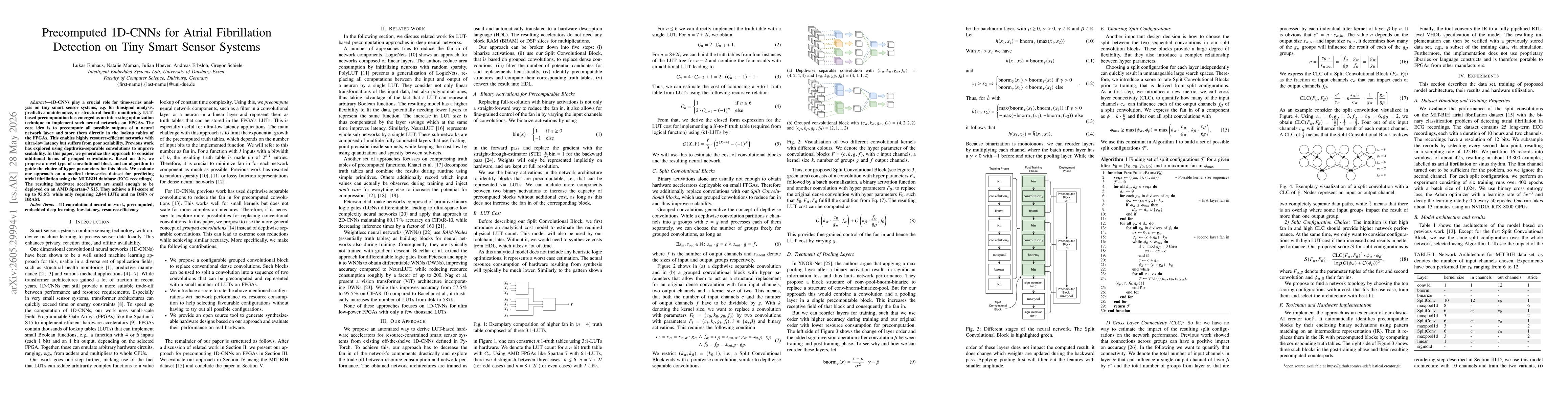Thumbnail for Precomputed 1D-CNNs for Atrial Fibrillation Detection on Tiny Smart Sensor Systems