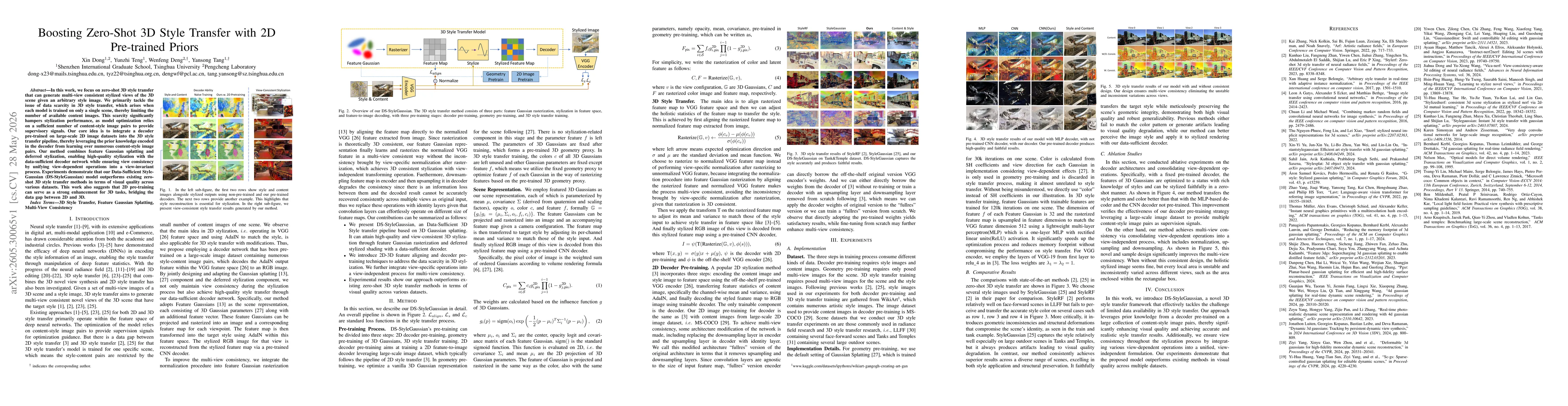 Thumbnail for Boosting Zero-Shot 3D Style Transfer with 2D Pre-trained Priors