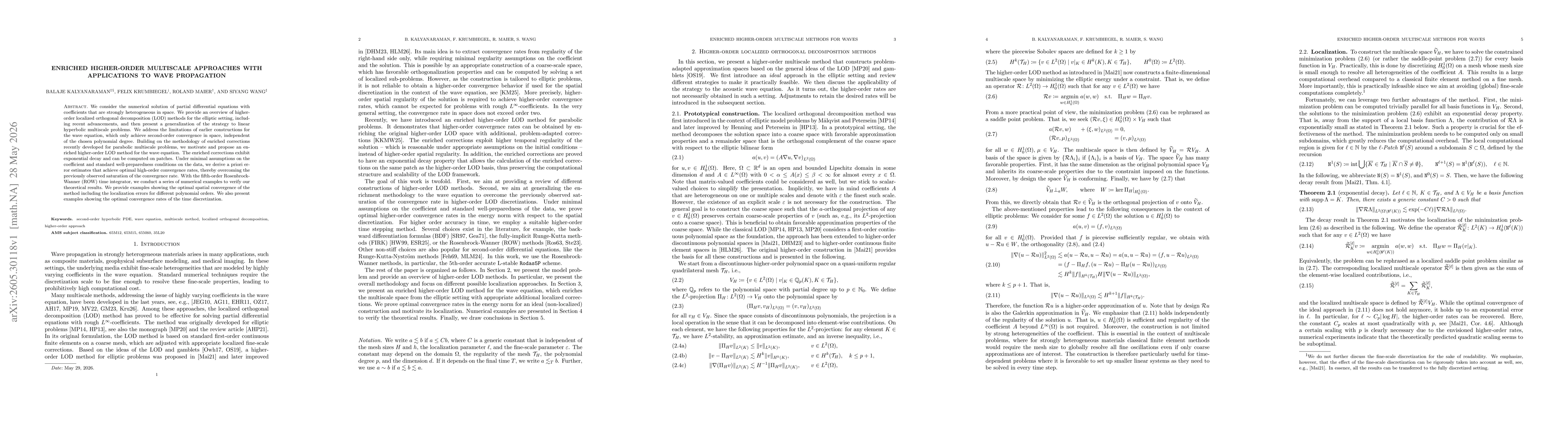 Thumbnail for Enriched higher-order multiscale approaches with applications to wave propagation