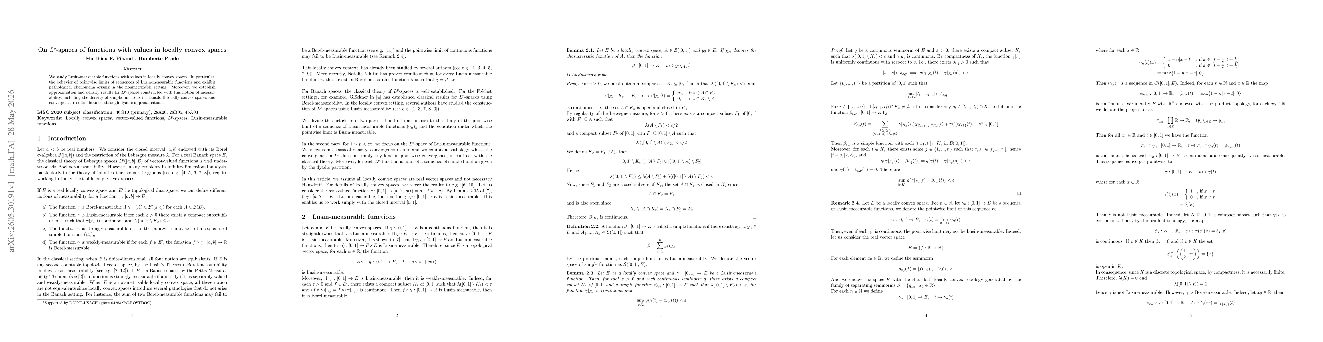 Thumbnail for On $L^p$-spaces of functions with values in locally convex spaces