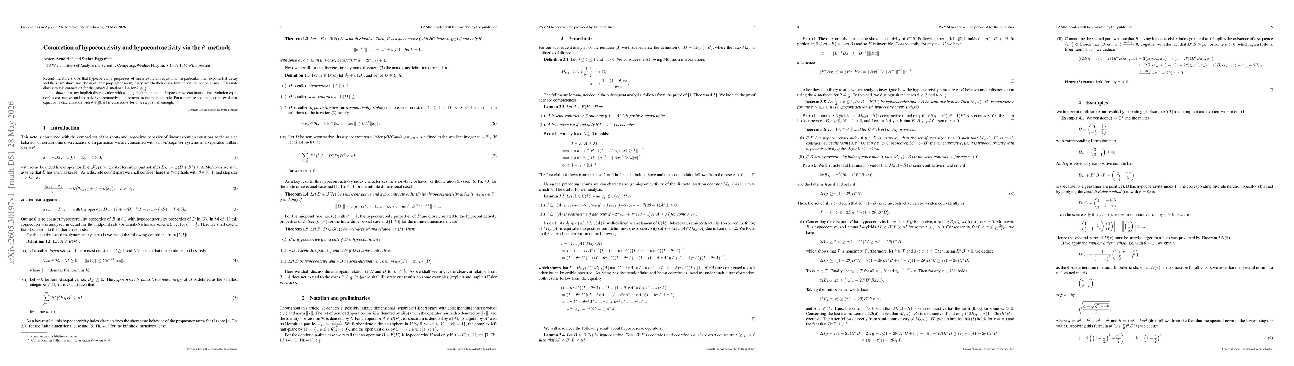 Thumbnail for Connection of hypocoercivity and hypocontractivity via the $θ$-methods