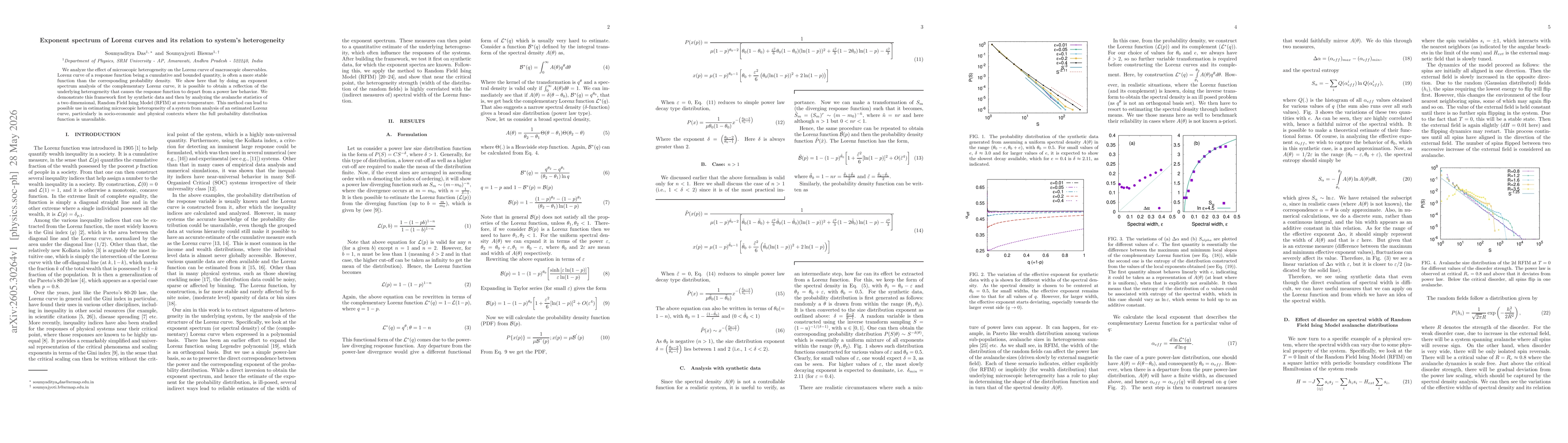 Thumbnail for Exponent spectrum of Lorenz curves and its relation to system's heterogeneity