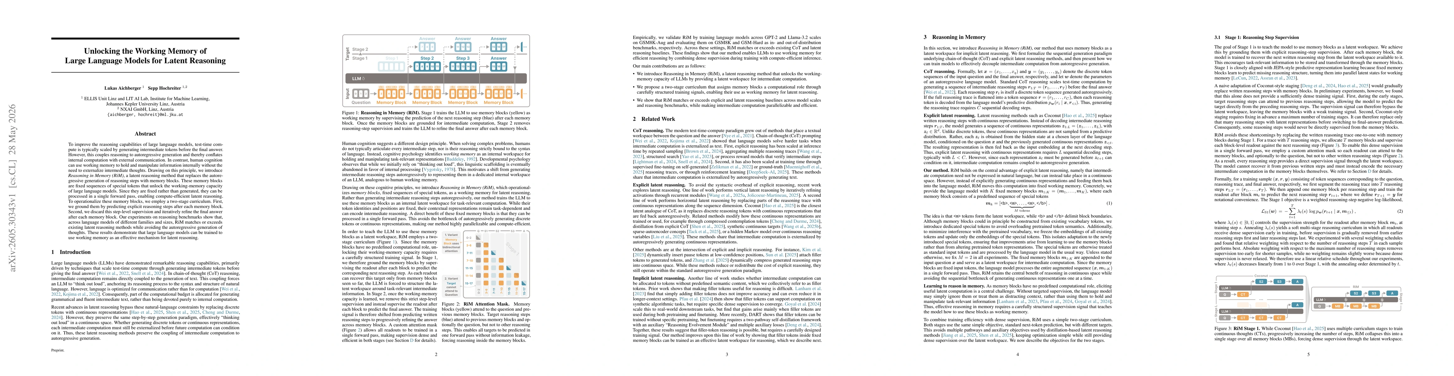 Thumbnail for Unlocking the Working Memory of Large Language Models for Latent Reasoning