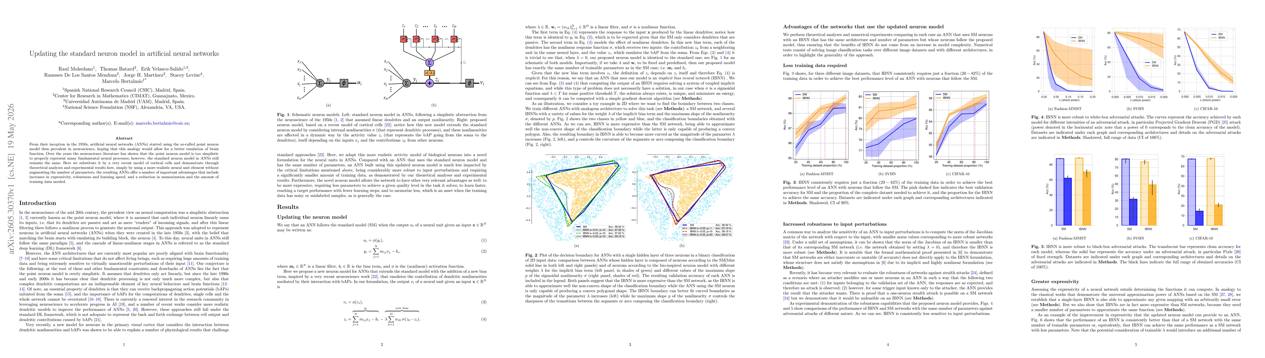 Thumbnail for Updating the standard neuron model in artificial neural networks