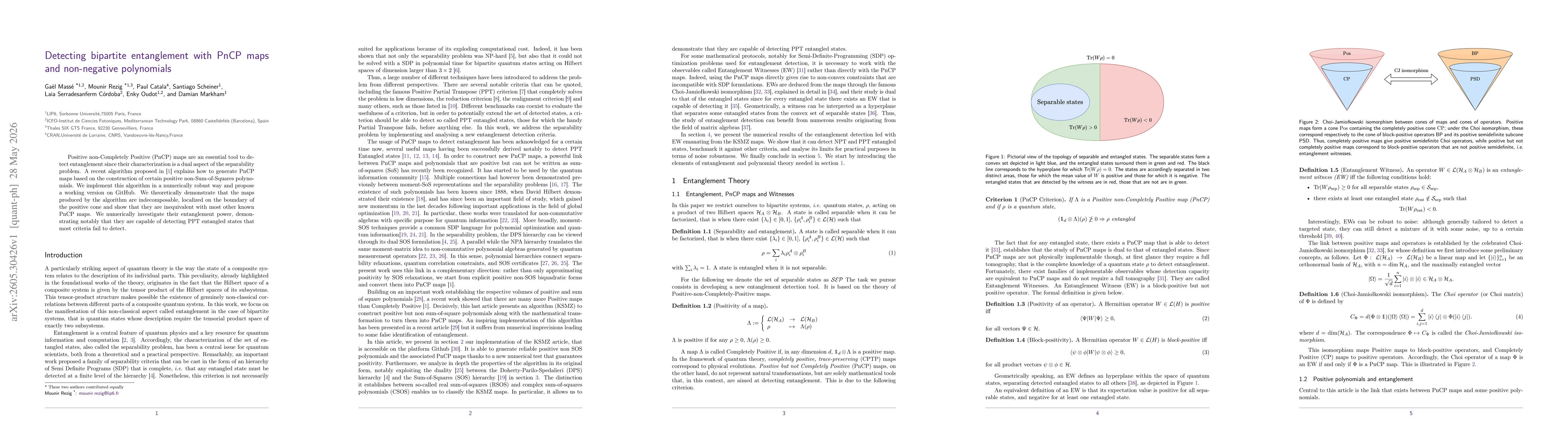 Thumbnail for Detecting bipartite entanglement with PnCP maps and non-negative polynomials