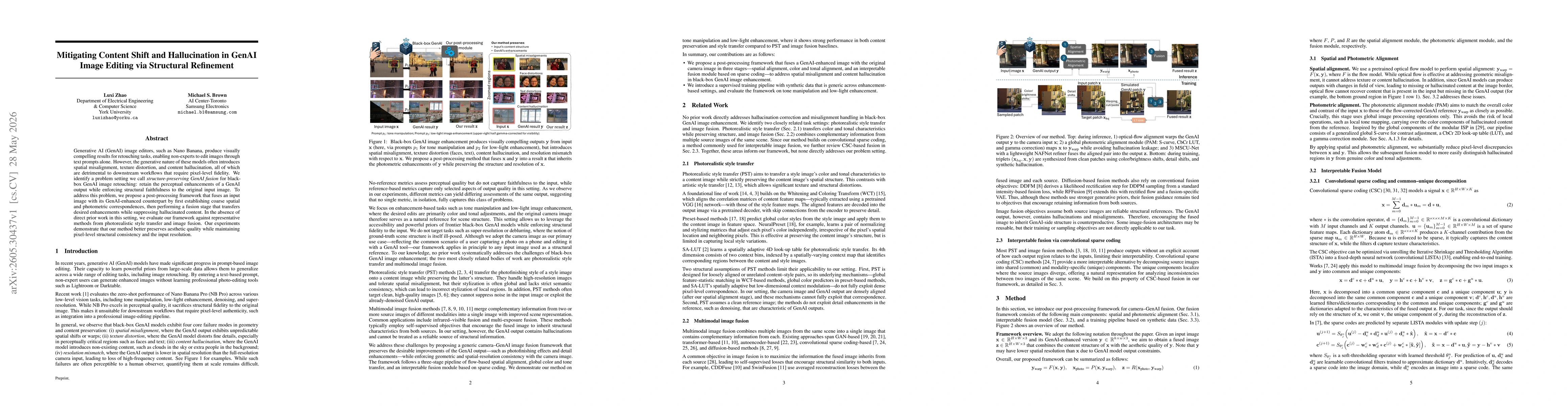 Thumbnail for Mitigating Content Shift and Hallucination in GenAI Image Editing via Structural Refinement