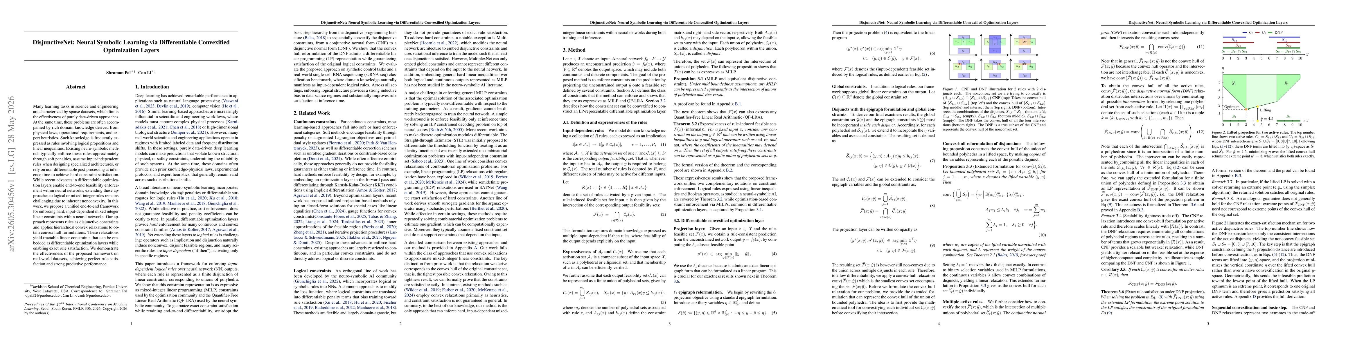 Thumbnail for DisjunctiveNet: Neural Symbolic Learning via Differentiable Convexified Optimization Layers