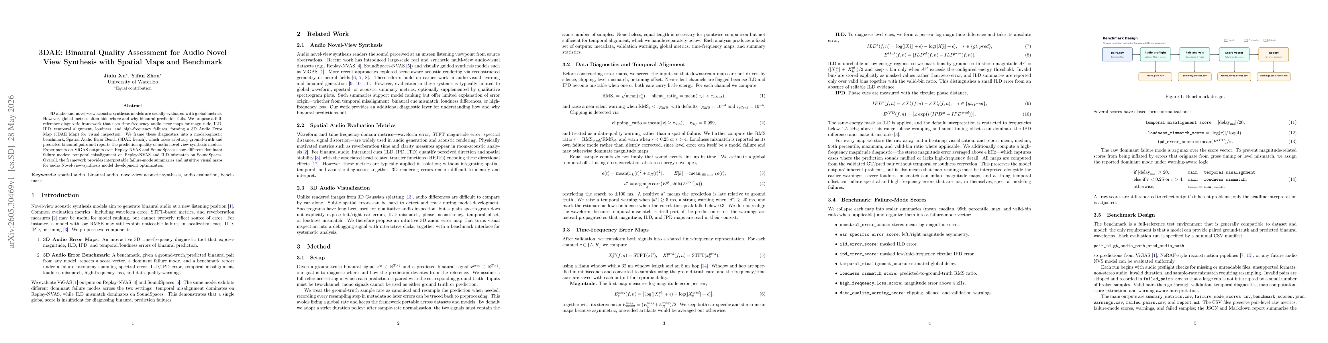 Thumbnail for 3DAE: Binaural Quality Assessment for Audio Novel View Synthesis with Spatial Maps and Benchmark