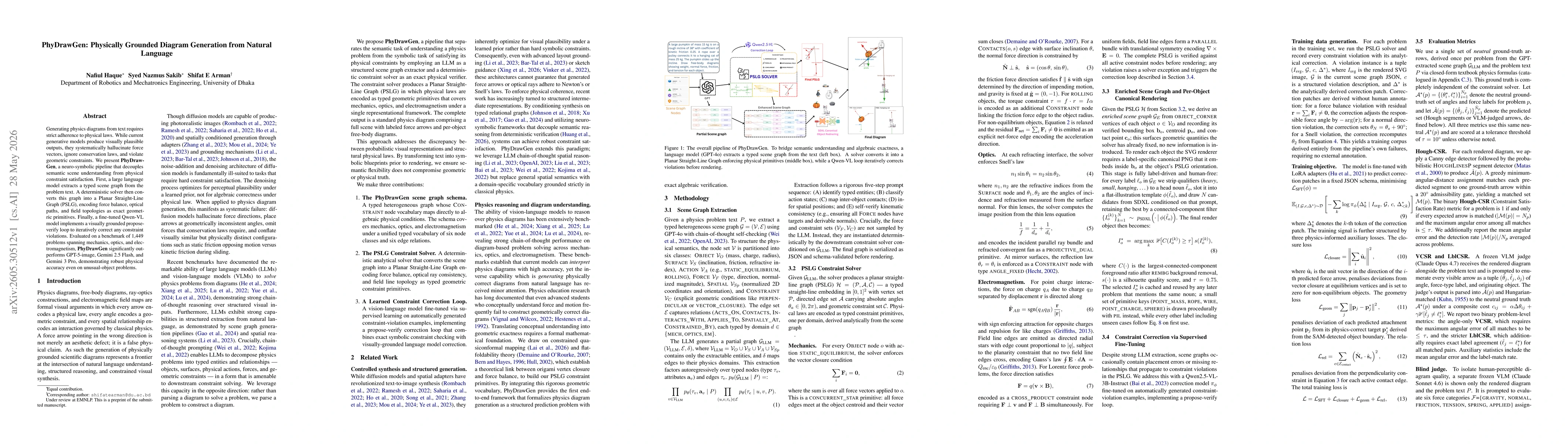 Thumbnail for PhyDrawGen: Physically Grounded Diagram Generation from Natural Language