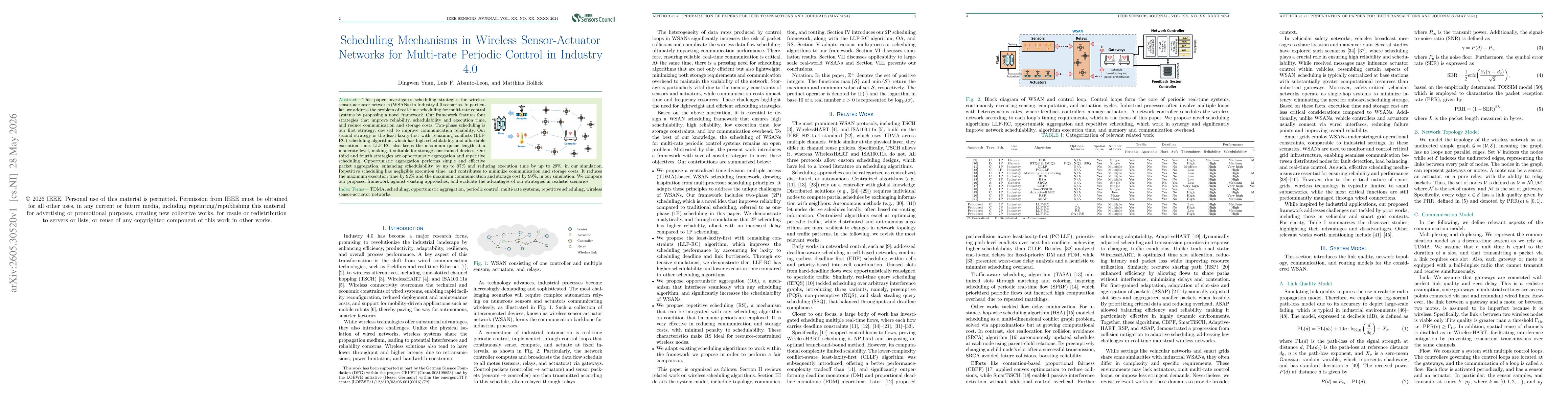 Thumbnail for Scheduling Mechanisms in Wireless Sensor-Actuator Networks for Multi-rate Periodic Control in Industry 4.0