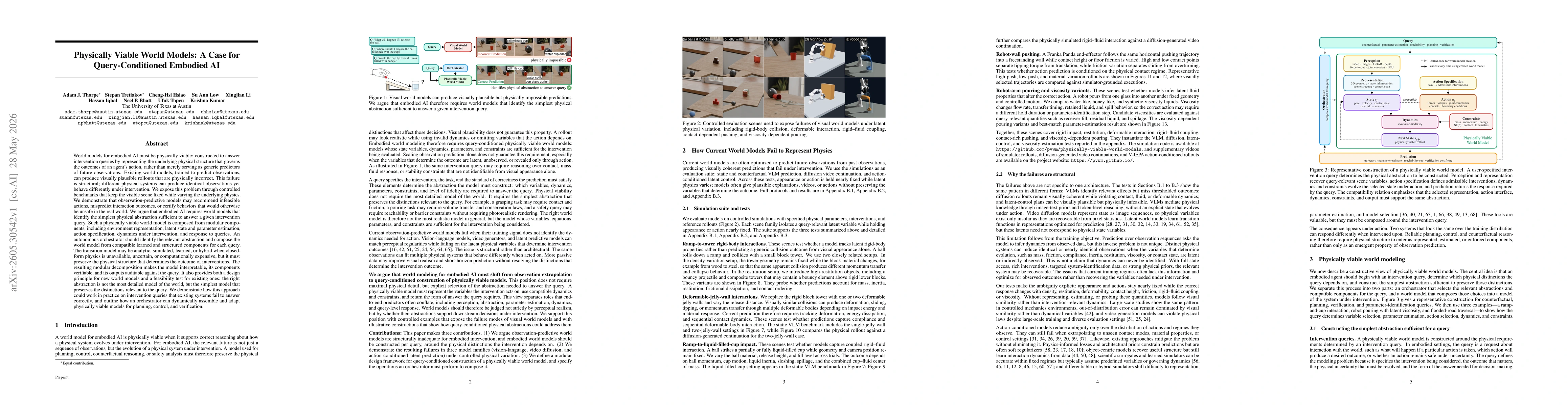 Thumbnail for Physically Viable World Models: A Case for Query-Conditioned Embodied AI