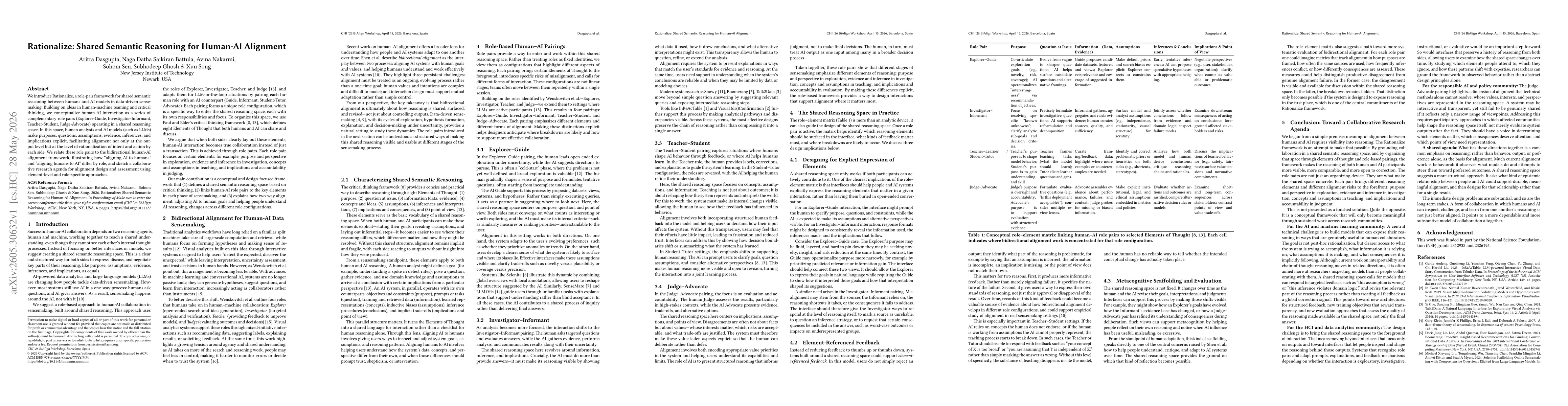 Thumbnail for Rationalize: Shared Semantic Reasoning for Human-AI Alignment
