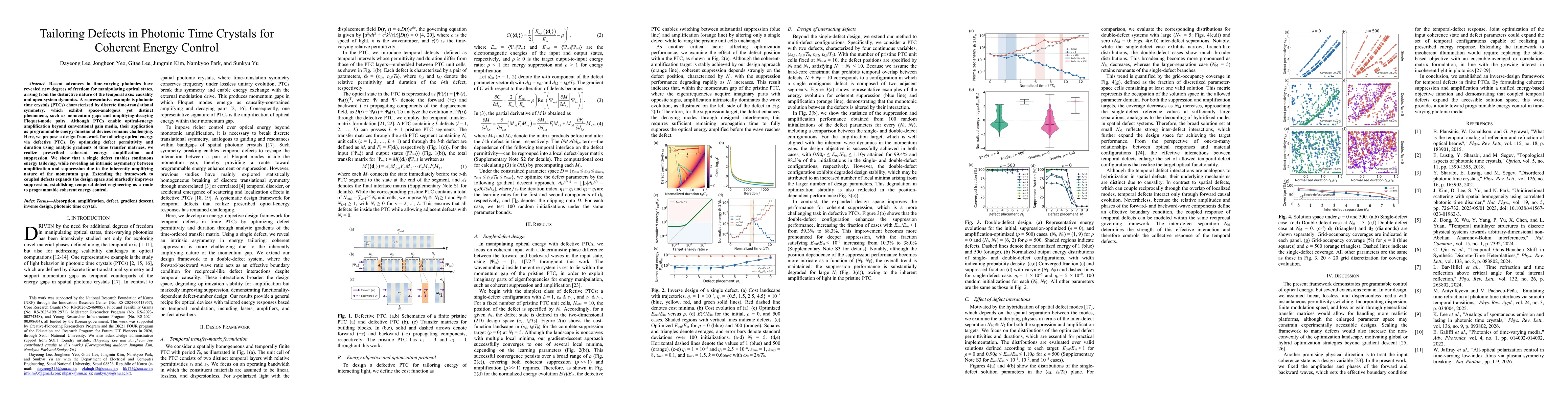 Thumbnail for Tailoring Defects in Photonic Time Crystals for Coherent Energy Control