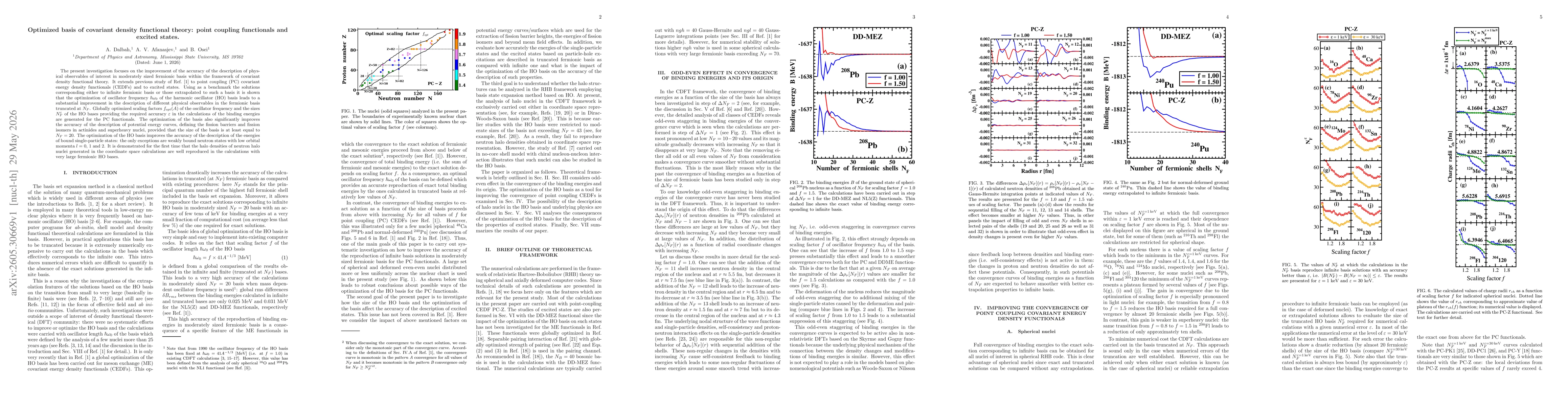 Thumbnail for Optimized basis of covariant density functional theory: point coupling functionals and excited states