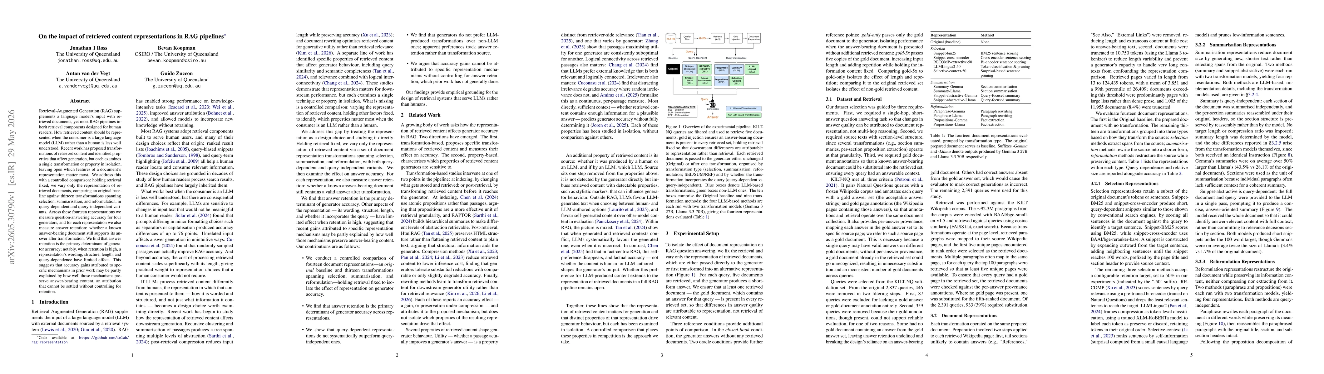 Thumbnail for On the impact of retrieved content representations in RAG Pipelines